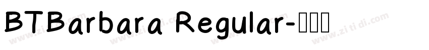BTBarbara Regular字体转换